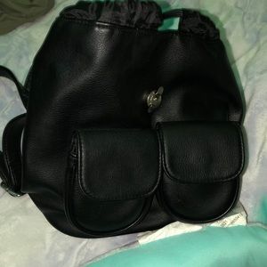 Black Mini Backpack